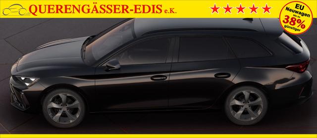 Cupra Leon Sportstourer Basis 1.5 TSI 150PS 6-Gang, 5J Garantie, SCHWARZ-METALLIC, MATRIX-LED, AHK SCHWENKBAR, EDGE-PAKET, DYNAMIC-DESIGN, Elektr. Heckklappe, Dachreling, 18" Alu, Voll-LED-Scheinwerfer, 3Z-Climatronic, ACC/Tempomat, Full Link, Parksensoren v/h, Privacy-Glas 