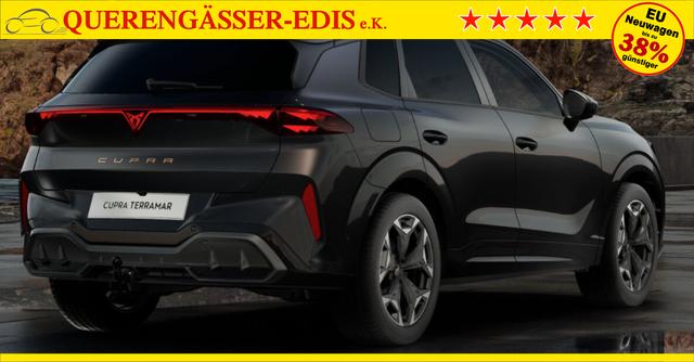 Cupra Terramar Basis 1.5 e-TSI 150PS DSG, 5 Jahre Garantie, SCHWARZ-MET, AHK SCHWENKBAR, 19" Alu, NAVIGATION 19"; MATRIX-LED, KESSY, Alarm, Interieur Moon-Light, Elektr. Heckklappe, ACC, Climatronic, Parksensoren vorn/hinten, TOP-VIEW-Kamera, Intelligent-Drive-Paket, HEAD-UP 