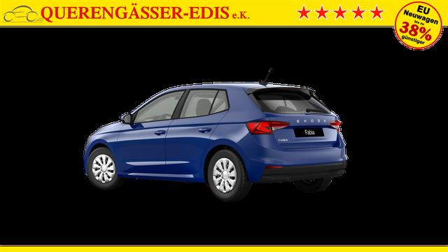 Skoda Fabia Extra 1.0 80PS, 5 Jahre Garantie, Energy-Blau, Klimaanlage, Parksensoren hinten, Infotainment 8", Virtual Cockpit, LED-Scheinwerfer, Nebelscheinwerfer, Wireless SmartLink (Navi-Funktion &uuml;ber Smartphone), Armlehne vorn, Fu&szlig;matten 