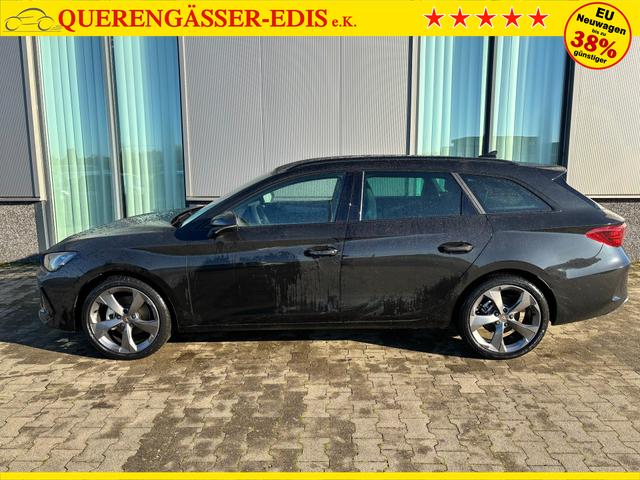 Cupra Leon Sportstourer Basis 1.5 TSI 150PS 6-Gang, 5J Garantie, SCHWARZ-METALLIC, MATRIX-LED, AHK SCHWENKBAR, EDGE-PAKET, DYNAMIC-DESIGN, Elektr. Heckklappe, Dachreling, 18" Alu, Voll-LED-Scheinwerfer, 3Z-Climatronic, ACC/Tempomat, Full Link, Parksensoren v/h, Privacy-Glas 