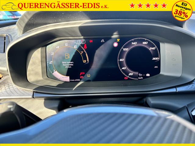 Cupra Terramar Basis 1.5 e-TSI 150PS DSG, 5J Garantie, WEISS-MET, AHK SCHWENKBAR, 19" Alu, NAVIGATION 19"; MATRIX-LED, KESSY, Alarm, Interieur Moon-Light, Elektr. Heckklappe, ACC, Climatronic, Parksensoren vorn/hinten, TOP-VIEW-Kamera,Intelligent-Drive-Paket, HEAD-UP-DISPLAY 