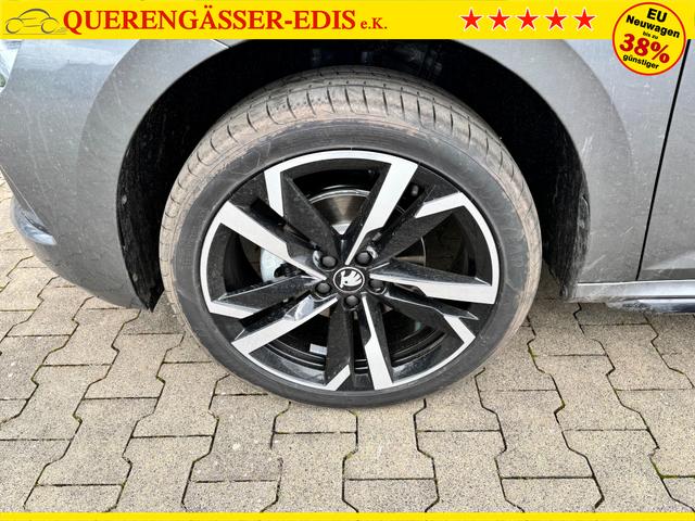 Skoda Kamiq Monte Carlo 1.0 TSI 115PS DSG, GRAU-MET/Dach schwarz, 18" ALU, AHK-VORBEREITUNG, Panoramadach, Matrix-LED, Parksensoren v/h, Kamera, Tempomat, Virtual Cockpit (8"!!), Kessy, Winter-Paket, Climatronic, Radio 8", SmartLink, NSW, Sport-M-Lederlenkrad beheizt, Dachreling 