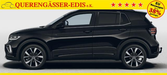 Volkswagen T-Cross R-Line Limited 1.0 TSI 115PS, Deep-Black-Metallic, 5 JAHRE GARANTIE, ANH&Auml;NGERKUPPLUNG, CLIMATRONIC, SITZHEIZUNG, 18" Alu, MATRIX-LED, Adaptiver Tempomat ACC, Parksensoren, R&uuml;ckfahrkamera, Keyless, Abgedunkelte Scheiben, Radio "Ready2Discover" + App-Connect 