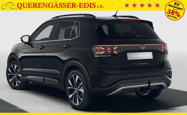 Volkswagen T-Cross R-Line Limited 1.0 TSI 115PS, Deep-Black-Metallic, 5 JAHRE GARANTIE, ANH&Auml;NGERKUPPLUNG, CLIMATRONIC, SITZHEIZUNG, 18" Alu, MATRIX-LED, Adaptiver Tempomat ACC, Parksensoren, R&uuml;ckfahrkamera, Keyless, Abgedunkelte Scheiben, Radio "Ready2Discover" + App-Connect 