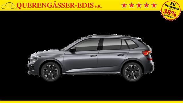 Skoda Kamiq Monte Carlo 1.5 TSI 150PS DSG (AUTOMATIK), Grau-Met, PANORAMDACH, MATRIX-LED, SITZHEIZUNG, Sport-M-Lederlenkrad beheizt, SunSet, 2Z-Climatronic, Parksensoren vorn/hinten, R&uuml;ckfahrkamera, Kessy, Radio 8,25"+SmartLink, Virtual Cockpit, 17" Alu, Tempomat 