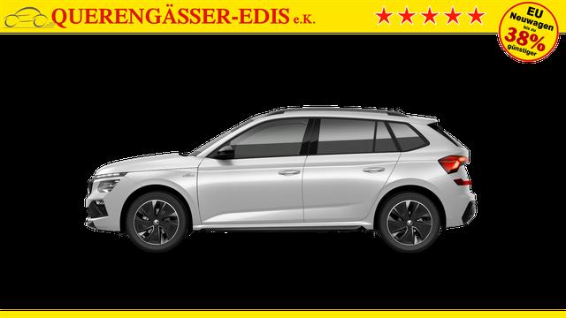 Skoda Kamiq Monte Carlo 1.5 TSI 150PS DSG (AUTOMATIK), MOON-WHITE PERLEFFEKT, PANORAMDACH, MATRIX-LED, SITZHEIZUNG, Sport-M-Lederlenkrad beheizt, SunSet, 2Z-Climatronic, Parksensoren vorn/hinten, R&uuml;ckfahrkamera, Kessy, Radio 8,25"+SmartLink, Virtual Cockpit, 17" Alu, Tempomat 