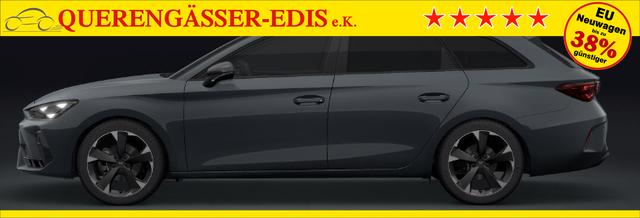 Cupra Leon Sportstourer Basis 1.5 eTSI 150PS DSG (AUTOMATIK), Fjord-Blau, ANH&Auml;NGERKUPPLUNG, ELEKTR. HECKKLAPPE, KESSY, ALARM, R&Uuml;CKFAHRKAMERA, 18" Alu, Sitzheizung, M-Lederlenkrad beheizt, Parksensoren vorne und hinten, Adaptiver Tempomat, 3-Zonen-Climatronic, Radio 12,9" + Full Link 