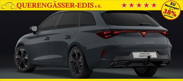 Cupra Leon Sportstourer Basis 1.5 eTSI 150PS DSG (AUTOMATIK), Fjord-Blau, ANH&Auml;NGERKUPPLUNG, ELEKTR. HECKKLAPPE, KESSY, ALARM, R&Uuml;CKFAHRKAMERA, 18" Alu, Sitzheizung, M-Lederlenkrad beheizt, Parksensoren vorne und hinten, Adaptiver Tempomat, 3-Zonen-Climatronic, Radio 12,9" + Full Link 