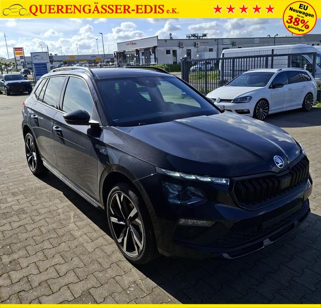 Skoda Kamiq Monte Carlo 1.5 TSI 150PS DSG, 5J GARANTIE, Schwarz-Perleffekt, 18" ALU, AHK SCHWENKBAR, Panoramadach, Matrix-LED, Parksensoren v/h, Kamera, Tempomat, Virtual Cockpit (8"!!), Kessy, Winter-Paket, Climatronic, Radio 8", SmartLink, NSW, Sport-M-Lederlenkrad beheizt 