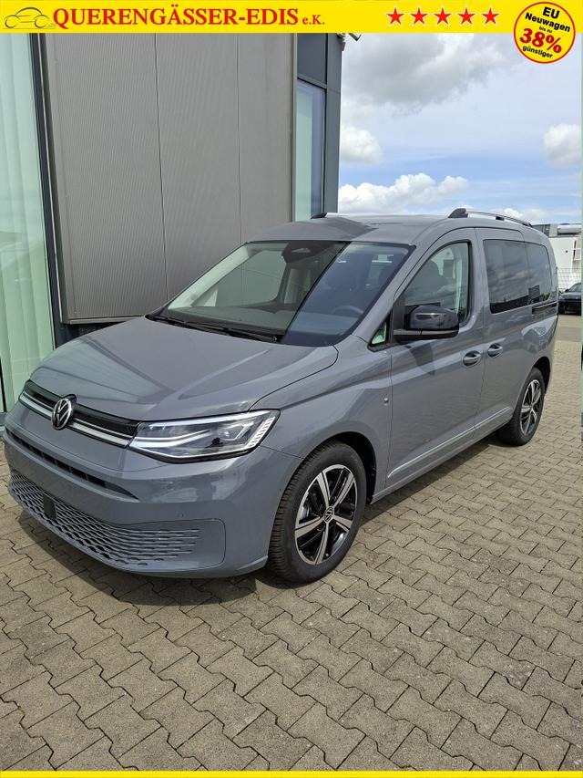 Volkswagen Caddy Style 1.5 TSI 115PS DSG/AUTOMATIK, PURE-GREY, 17" Alu/Ganzjahresreifen, Winterpaket, ACC-Tempomat, Toter-Winkel, ParkAssist, Parksensoren vo/hi, R&uuml;ckfahrkamera, Radio Ready2Discover 10" + Wireless AppConnect, Climatronic, Abgedunkelte Scheiben, M-Lederlenkrad 