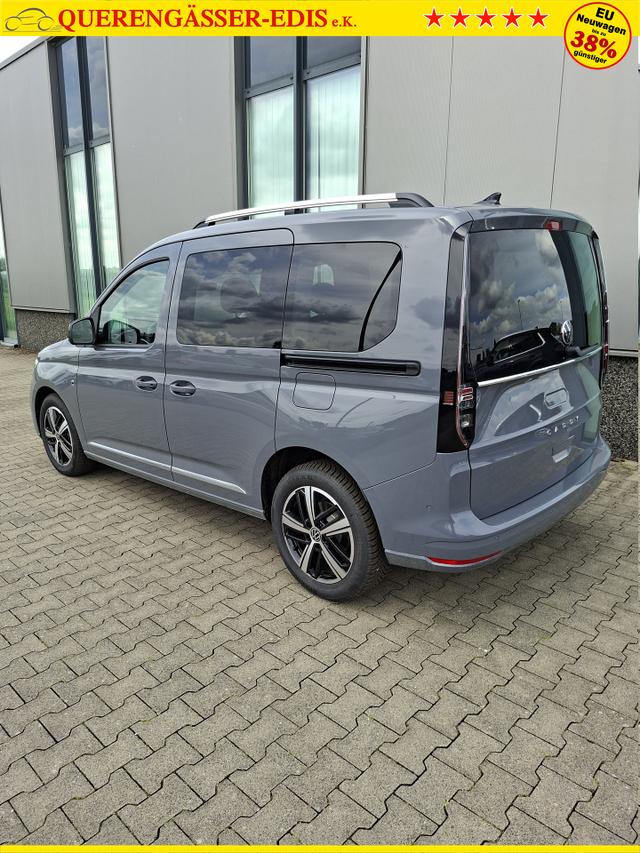 Volkswagen Caddy Style 1.5 TSI 115PS DSG/AUTOMATIK, PURE-GREY, 17" Alu/Ganzjahresreifen, Winterpaket, ACC-Tempomat, Toter-Winkel, ParkAssist, Parksensoren vo/hi, R&uuml;ckfahrkamera, Radio Ready2Discover 10" + Wireless AppConnect, Climatronic, Abgedunkelte Scheiben, M-Lederlenkrad 