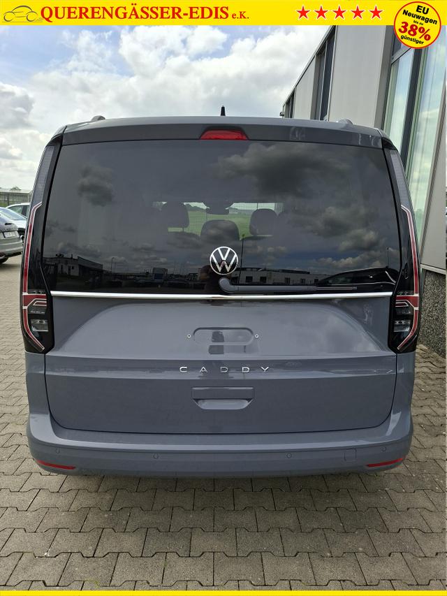 Volkswagen Caddy Style 1.5 TSI 115PS DSG/AUTOMATIK, PURE-GREY, 17" Alu/Ganzjahresreifen, Winterpaket, ACC-Tempomat, Toter-Winkel, ParkAssist, Parksensoren vo/hi, R&uuml;ckfahrkamera, Radio Ready2Discover 10" + Wireless AppConnect, Climatronic, Abgedunkelte Scheiben, M-Lederlenkrad 