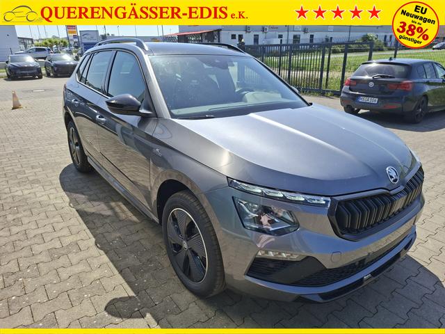 Skoda Kamiq Monte Carlo 1.5 TSI 150PS DSG (AUTOMATIK), Grau-Met, PANORAMDACH, MATRIX-LED, SITZHEIZUNG, Sport-M-Lederlenkrad beheizt, SunSet, 2Z-Climatronic, Parksensoren vorn/hinten, R&uuml;ckfahrkamera, Kessy, Radio 8,25"+SmartLink, Virtual Cockpit, 17" Alu, Tempomat 