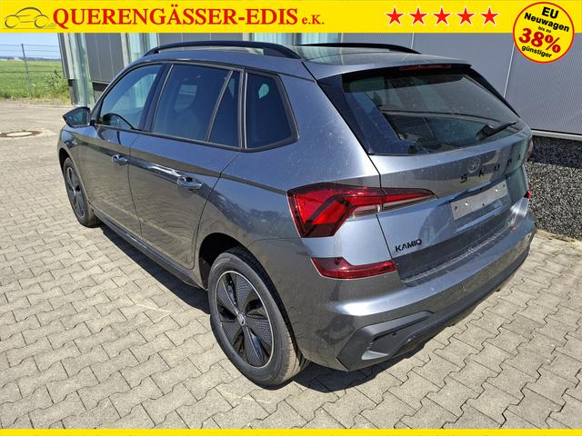 Skoda Kamiq Monte Carlo 1.5 TSI 150PS DSG (AUTOMATIK), Grau-Met, PANORAMDACH, MATRIX-LED, SITZHEIZUNG, Sport-M-Lederlenkrad beheizt, SunSet, 2Z-Climatronic, Parksensoren vorn/hinten, R&uuml;ckfahrkamera, Kessy, Radio 8,25"+SmartLink, Virtual Cockpit, 17" Alu, Tempomat 