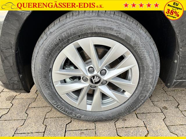 Skoda Fabia Extra Plus 1.0 TSI 116PS DSG (AUTOMATIK), 5J Garantie, BLACK-MAGIC METALLIC, CLIMATRONIC, BEHEIZTE FRONTSCHEIBE, SITZHEIZUNG, M-Lederlenkrad BEHEIZT, 15" ALU, Parksensoren hinten, R&uuml;ckfahrkamera, Infotainment 8", Virtual Cockpit, Tempomat, NSW, Wireless SmartLink 