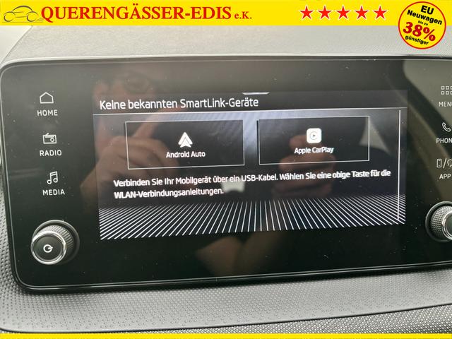 Skoda Fabia Extra Plus 1.0 TSI 116PS, 5 Jahre Garantie, GRAPHIT-GRAU METALLIC, CLIMATRONIC, BEHEIZTE FRONTSCHEIBE, SITZHEIZUNG, M-Lederlenkrad BEHEIZT, 15" ALU, Parksensoren hinten, R&uuml;ckfahrkamera, Infotainment 8", Virtual Cockpit, Tempomat, NSW, Wireless SmartLink 