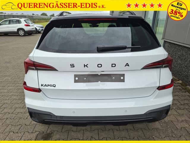 Skoda Kamiq Monte Carlo 1.5 TSI 150PS DSG, 5J GARANTIE, WEISS-MET/Dach schwarz, 18" ALU, AHK SCHWENKBAR, Panoramadach, Matrix-LED, Parksensoren v/h, Kamera, Tempomat, Virtual Cockpit (8"!!), Kessy, Winter-Paket, Climatronic, Radio 8", SmartLink, NSW, Sport-M-Lederlenkrad beheizt 