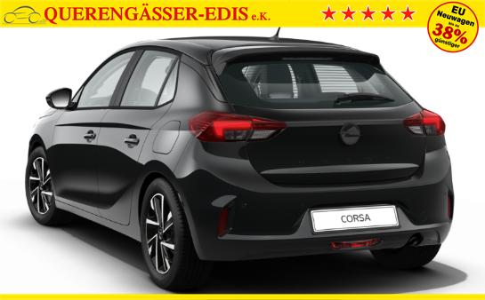Opel Corsa (ca. 37% Preisvorteil) 1.2 Turbo 100PS "EDITION", Schwarz-Metallic, 16" Alufelgen, Sitzheizung, Lederlenkrad beheizt, Parksensoren hinten, Klimaanlage, Radio AndroidAuto/Apple CarPlay, Tempomat, ZV mit Fernbedienung 