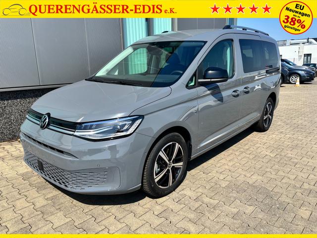 Volkswagen Caddy Maxi Style BEHINDERTENUMBAU (HECKAUSSCHNITT) 1.5 TSI 115PS DSG/AUTOMATIK, PURE-GREY, 17" Alu/Ganzjahresreifen, Winterpaket, ACC-Tempomat, Toter-Winkel, ParkAssist, Parksensoren vo/hi, R&uuml;ckfahrkamera, Radio Ready2Discover 10" + Wireless AppConnect, Climatronic 