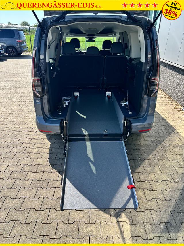 Volkswagen Caddy Maxi Style BEHINDERTENUMBAU (HECKAUSSCHNITT) 1.5 TSI 115PS DSG/AUTOMATIK, PURE-GREY, 17" Alu/Ganzjahresreifen, Winterpaket, ACC-Tempomat, Toter-Winkel, ParkAssist, Parksensoren vo/hi, R&uuml;ckfahrkamera, Radio Ready2Discover 10" + Wireless AppConnect, Climatronic 