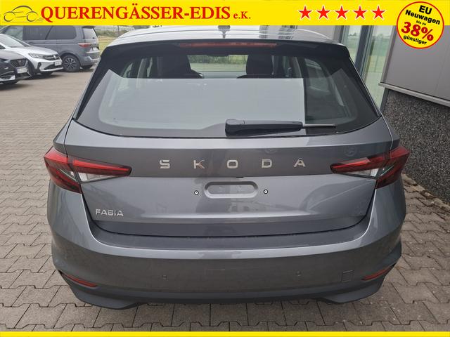 Skoda Fabia Extra Plus 1.0 TSI 116PS, 5 Jahre Garantie, GRAPHIT-GRAU METALLIC, CLIMATRONIC, BEHEIZTE FRONTSCHEIBE, SITZHEIZUNG, M-Lederlenkrad BEHEIZT, 15" ALU, Parksensoren hinten, R&uuml;ckfahrkamera, Infotainment 8", Virtual Cockpit, Tempomat, NSW, Wireless SmartLink 