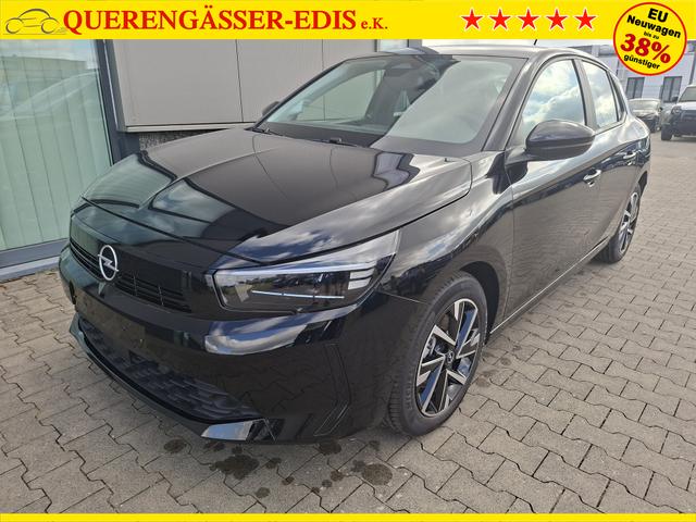 Opel Corsa (ca. 37% Preisvorteil) 1.2 Turbo 100PS "EDITION", Schwarz-Metallic, 16" Alufelgen, Sitzheizung, Lederlenkrad beheizt, Parksensoren hinten, Klimaanlage, Radio AndroidAuto/Apple CarPlay, Tempomat, ZV mit Fernbedienung 