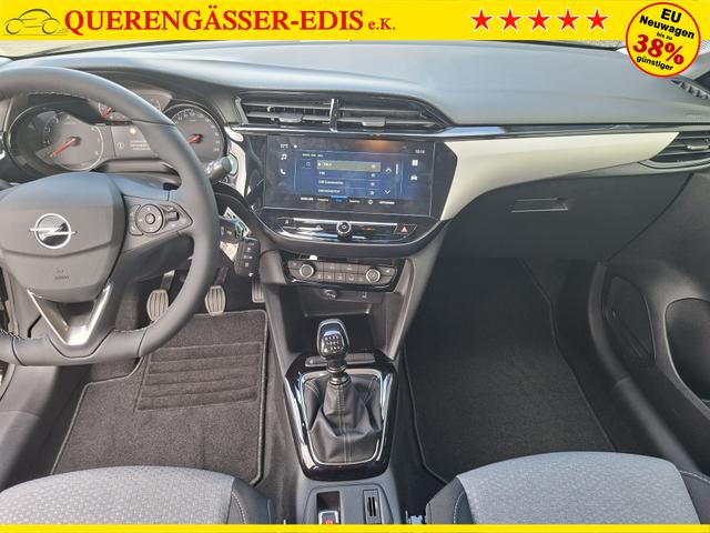 Opel Corsa (ca. 37% Preisvorteil) 1.2 Turbo 100PS "EDITION", Silber-Metallic, 16" Alufelgen, Sitzheizung, Lederlenkrad beheizt, Parksensoren hinten, Klimaanlage, Radio AndroidAuto/Apple CarPlay, Tempomat, ZV mit Fernbedienung 