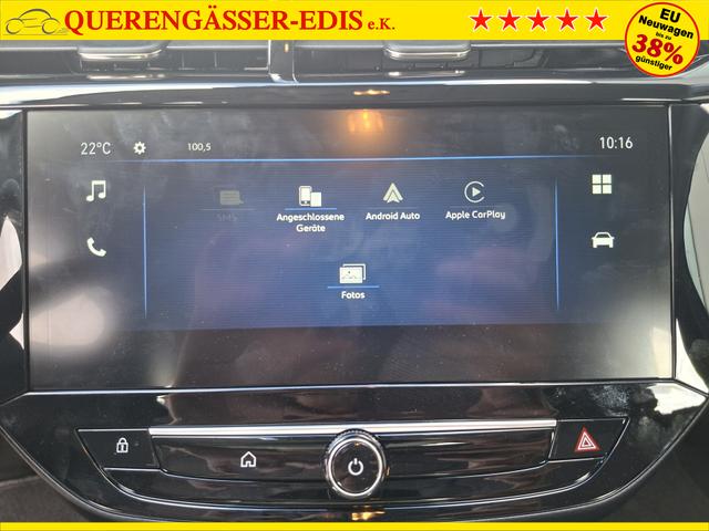 Opel Corsa (ca. 37% Preisvorteil) 1.2 Turbo 100PS "EDITION", Silber-Metallic, 16" Alufelgen, Sitzheizung, Lederlenkrad beheizt, Parksensoren hinten, Klimaanlage, Radio AndroidAuto/Apple CarPlay, Tempomat, ZV mit Fernbedienung 