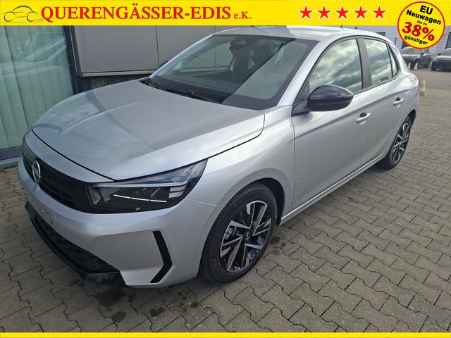 Opel Corsa (ca. 37% Preisvorteil) 1.2 Turbo 100PS "EDITION", Silber-Metallic, 16" Alufelgen, Sitzheizung, Lederlenkrad beheizt, Parksensoren hinten, Klimaanlage, Radio AndroidAuto/Apple CarPlay, Tempomat, ZV mit Fernbedienung 