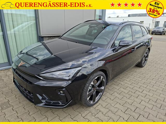 Cupra Leon Sportstourer Basis 1.5 eTSI 150PS DSG (AUTOMATIK), SCHWARZ, ANH&Auml;NGERKUPPLUNG, ELEKTR. HECKKLAPPE, KESSY, ALARM, R&Uuml;CKFAHRKAMERA, 18" Alu, Sitzheizung, M-Lederlenkrad beheizt, Parksensoren vorne und hinten, Adaptiver Tempomat, 3-Zonen-Climatronic, Radio 12,9" + Full Link 