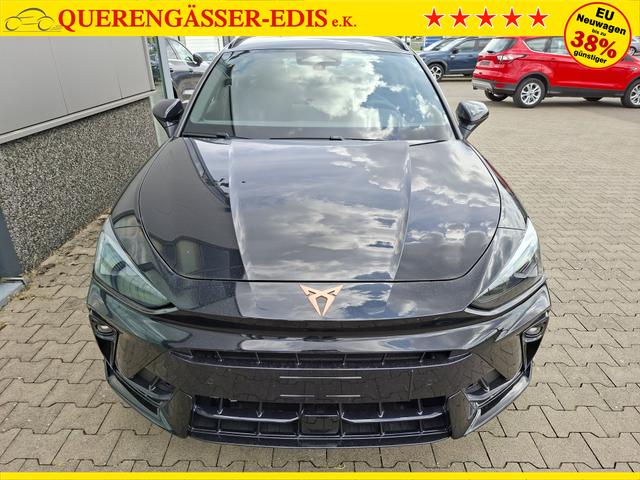 Cupra Leon Sportstourer Basis 1.5 eTSI 150PS DSG (AUTOMATIK), SCHWARZ, ANH&Auml;NGERKUPPLUNG, ELEKTR. HECKKLAPPE, KESSY, ALARM, R&Uuml;CKFAHRKAMERA, 18" Alu, Sitzheizung, M-Lederlenkrad beheizt, Parksensoren vorne und hinten, Adaptiver Tempomat, 3-Zonen-Climatronic, Radio 12,9" + Full Link 