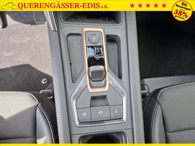 Cupra Leon Sportstourer Basis 1.5 eTSI 150PS DSG (AUTOMATIK), GRAU-MET, ANH&Auml;NGERKUPPLUNG, ELEKTR. HECKKLAPPE, KESSY, ALARM, R&Uuml;CKFAHRKAMERA, 18" Alu, Sitzheizung, M-Lederlenkrad beheizt, Parksensoren vorne und hinten, Adaptiver Tempomat, 3-Zonen-Climatronic, Radio 12,9" + Full Link 