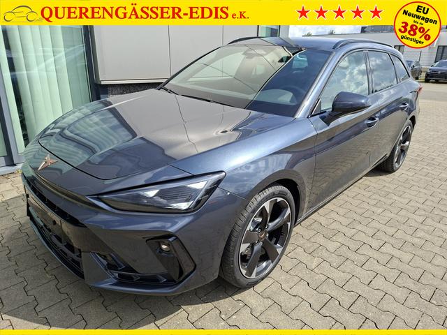 Cupra Leon Sportstourer Basis 1.5 eTSI 150PS DSG (AUTOMATIK), GRAU-MET, ANH&Auml;NGERKUPPLUNG, ELEKTR. HECKKLAPPE, KESSY, ALARM, R&Uuml;CKFAHRKAMERA, 18" Alu, Sitzheizung, M-Lederlenkrad beheizt, Parksensoren vorne und hinten, Adaptiver Tempomat, 3-Zonen-Climatronic, Radio 12,9" + Full Link 