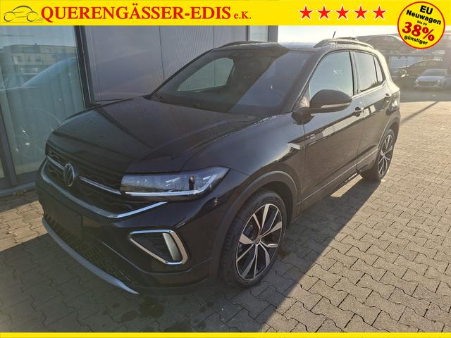 Volkswagen T-Cross R-Line Limited 1.0 TSI 115PS, Deep-Black-Metallic, 5 JAHRE GARANTIE, ANH&Auml;NGERKUPPLUNG, CLIMATRONIC, SITZHEIZUNG, 18" Alu, MATRIX-LED, Adaptiver Tempomat ACC, Parksensoren, R&uuml;ckfahrkamera, Keyless, Abgedunkelte Scheiben, Radio "Ready2Discover" + App-Connect 