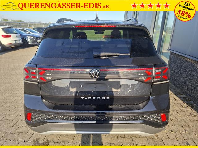 Volkswagen T-Cross R-Line Limited 1.0 TSI 115PS, Deep-Black-Metallic, 5 JAHRE GARANTIE, ANH&Auml;NGERKUPPLUNG, CLIMATRONIC, SITZHEIZUNG, 18" Alu, MATRIX-LED, Adaptiver Tempomat ACC, Parksensoren, R&uuml;ckfahrkamera, Keyless, Abgedunkelte Scheiben, Radio "Ready2Discover" + App-Connect 