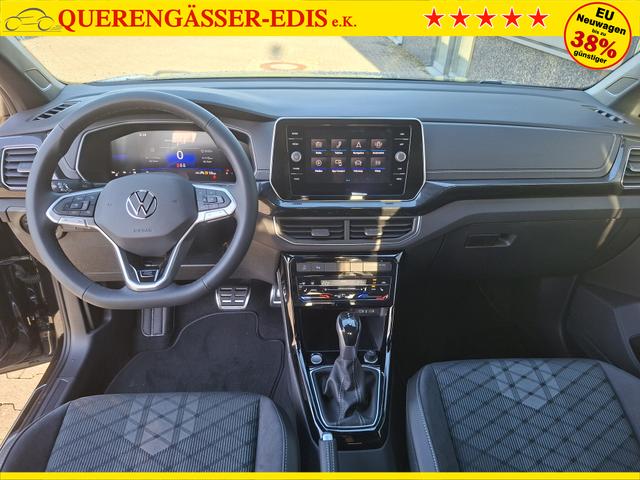 Volkswagen T-Cross R-Line Limited 1.0 TSI 115PS, Deep-Black-Metallic, 5 JAHRE GARANTIE, ANH&Auml;NGERKUPPLUNG, CLIMATRONIC, SITZHEIZUNG, 18" Alu, MATRIX-LED, Adaptiver Tempomat ACC, Parksensoren, R&uuml;ckfahrkamera, Keyless, Abgedunkelte Scheiben, Radio "Ready2Discover" + App-Connect 