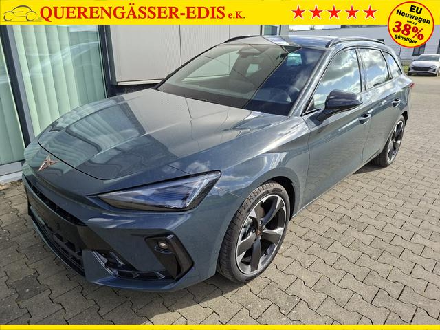 Cupra Leon Sportstourer Basis 1.5 eTSI 150PS DSG (AUTOMATIK), Fjord-Blau, 18" Alu Garbi, Sitzheizung, M-Lederlenkrad beheizt, Parksensoren vorne und hinten, Adaptiver Tempomat, 3-Zonen-Climatronic, Radio 12,9" + Full Link (Navi-Funktion &uuml;ber Smartphone), Elektr. Heckklappe 