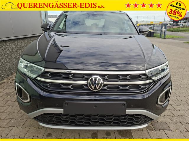 Volkswagen T-Roc Style Modell 2025, 1.5 TSI 150PS DSG, Schwarz-Met, Elektr. Heckklappe, ACC, Virtual Cockpit, Climatronic, ParkAssist, Parksensoren v/h, R&uuml;ckfahrkamera, Sitzheizung, Privacy-Glas, M-Lederlenkrad beheizt, 19" ALU "Misano" schwarz, IQ LIGHT MATRIX, Keyless 
