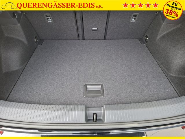 Volkswagen T-Roc Style Modell 2025, 1.5 TSI 150PS DSG, Schwarz-Met, Elektr. Heckklappe, ACC, Virtual Cockpit, Climatronic, ParkAssist, Parksensoren v/h, R&uuml;ckfahrkamera, Sitzheizung, Privacy-Glas, M-Lederlenkrad beheizt, 19" ALU "Misano" schwarz, IQ LIGHT MATRIX, Keyless 