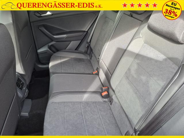 Volkswagen T-Roc Style Modell 2025, 1.5 TSI 150PS DSG, Schwarz-Met, Elektr. Heckklappe, ACC, Virtual Cockpit, Climatronic, ParkAssist, Parksensoren v/h, R&uuml;ckfahrkamera, Sitzheizung, Privacy-Glas, M-Lederlenkrad beheizt, 19" ALU "Misano" schwarz, IQ LIGHT MATRIX, Keyless 