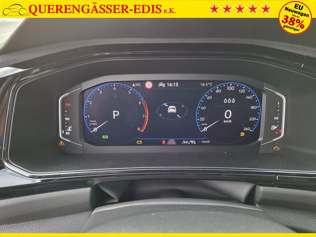 Volkswagen T-Roc Style Modell 2025, 1.5 TSI 150PS DSG, Schwarz-Met, Elektr. Heckklappe, ACC, Virtual Cockpit, Climatronic, ParkAssist, Parksensoren v/h, R&uuml;ckfahrkamera, Sitzheizung, Privacy-Glas, M-Lederlenkrad beheizt, 19" ALU "Misano" schwarz, IQ LIGHT MATRIX, Keyless 