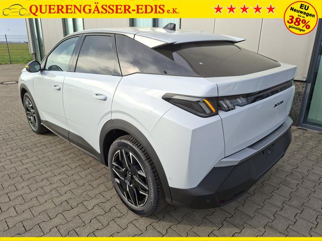 Peugeot 3008 Allure Hybrid 145PS e-DCS6 (Automatik), Wei&szlig;-Metallic, ANH&Auml;NGERKUPPLUNG, Panorama-Navigations-Paket, Grip-Control-Paket, 19" ALU, Beh. Frontscheibe, Trennnetz, Adaptiver Tempomat, Toter-Winkel, 360&deg;Kamera, Parksensoren vorn/hinten, Lenkradheizung, Alarmanlage 