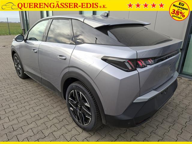 Peugeot 3008 Allure Hybrid 145PS e-DCS6 (Automatik), Grau-Metallic, ANH&Auml;NGERKUPPLUNG, Panorama-Navigations-Paket, Grip-Control-Paket, 19" ALU, Beh. Frontscheibe, Trennnetz, Adaptiver Tempomat, Toter-Winkel, 360&deg;Kamera, Parksensoren vorn/hinten, Lenkradheizung, Alarmanlage 