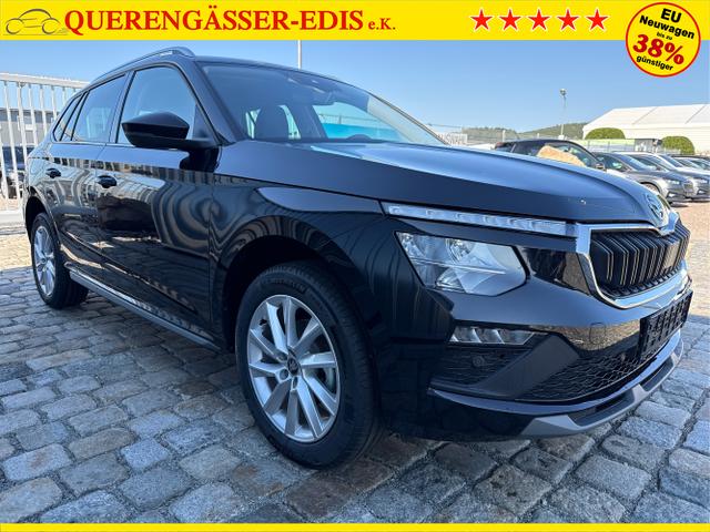Skoda / Kamiq / Schwarz / / / 130 Jahre Premium Edition 1.5 TSI 150 PS DSG Anh&auml;ngerkupplung-AppleCarPlay-AndroidAuto-Winterpaket-Alcantara-DAB-Tempomat-Totwinkelassist-Kamera-SunSet-el.Heckklappe-17''Alu, Beispielbilder, ggf. teilweise mit Sonderausstattung