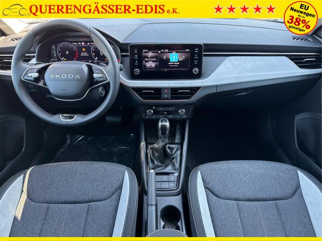 Skoda / Kamiq / Schwarz / / / 130 Jahre Premium Edition 1.5 TSI 150 PS DSG Anh&auml;ngerkupplung-AppleCarPlay-AndroidAuto-Winterpaket-Alcantara-DAB-Tempomat-Totwinkelassist-Kamera-SunSet-el.Heckklappe-17''Alu, Beispielbilder, ggf. teilweise mit Sonderausstattung