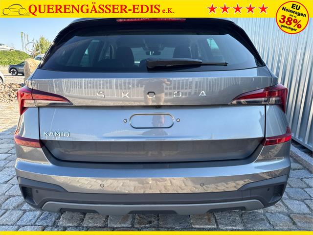 Skoda / Kamiq / Grau / / / 130 Jahre Premium Edition 1.5 TSI 150 PS DSG Anh&auml;ngerkupplung-AppleCarPlay-AndroidAuto-Winterpaket-Alcantara-DAB-Tempomat-Totwinkelassist-Kamera-SunSet-el.Heckklappe-17''Alu-Sofort, Beispielbilder, ggf. teilweise mit Sonderausstattung