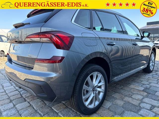 Skoda / Kamiq / Grau / / / 130 Jahre Premium Edition 1.5 TSI 150 PS DSG Anh&auml;ngerkupplung-AppleCarPlay-AndroidAuto-Winterpaket-Alcantara-DAB-Tempomat-Totwinkelassist-Kamera-SunSet-el.Heckklappe-17''Alu-Sofort, Beispielbilder, ggf. teilweise mit Sonderausstattung