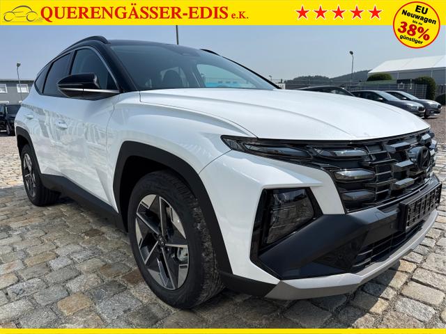 Hyundai / TUCSON / Wei&szlig; / / / GO 1.6 T-GDI 2WD 7DCT 150PS -NAVI-KLIMAAUTOM-ALU18-SHZ-WINTER-LED-PDC-KAMERA-KEYLESS GO, Beispielbilder, ggf. teilweise mit Sonderausstattung