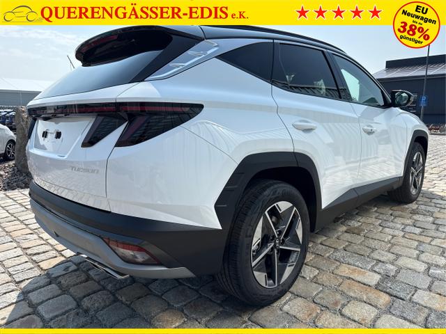 Hyundai / TUCSON / Wei&szlig; / / / GO 1.6 T-GDI 2WD 7DCT 150PS -NAVI-KLIMAAUTOM-ALU18-SHZ-WINTER-LED-PDC-KAMERA-KEYLESS GO, Beispielbilder, ggf. teilweise mit Sonderausstattung