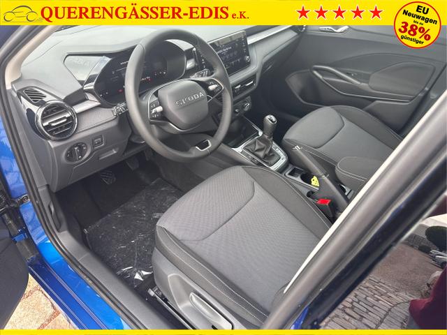 Skoda / Fabia / Blau / / / 130 Jahre 1.0 MPI 80 PS-Virtuelles Cockpit-AppleCarplay-Android-Auto-LED-Klima-Tempomat-R&uuml;ckfahrkamera-DAB-SHZ-15 Alu-sofort, Beispielbilder, ggf. teilweise mit Sonderausstattung